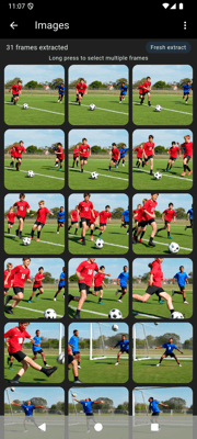 vidFramer app screen on Android